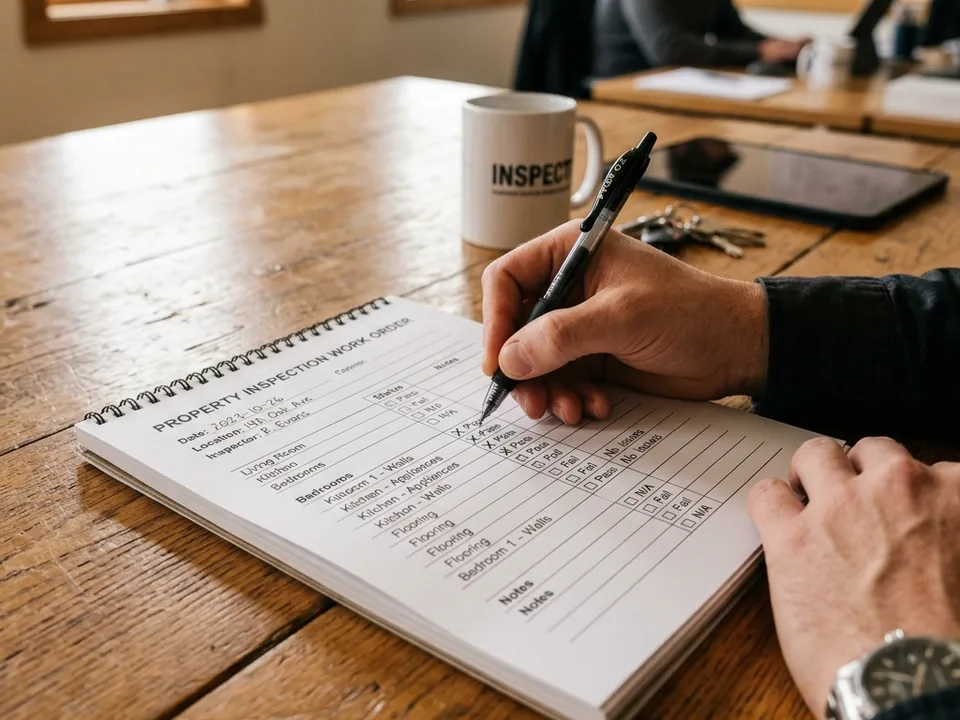 Lista de verificación de inspección de propiedad